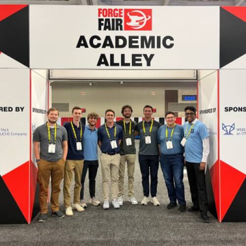 GVSU engineers win prize at 2025 America Makes "Additive in Steel" competition.